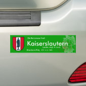 Kaiserslautern 4 bumpersticker (Op auto)