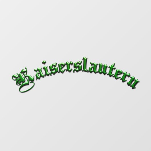Kaiserslautern K-Town Window Cling Raamsticker (Vel)
