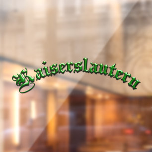 Kaiserslautern K-Town Window Cling Raamsticker