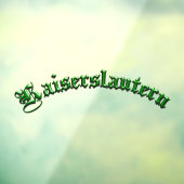 Kaiserslautern K-Town Window Cling Raamsticker (Vel 3)