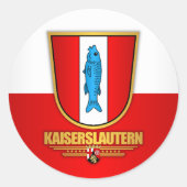 Kaiserslautern Ronde Sticker (Voorkant)
