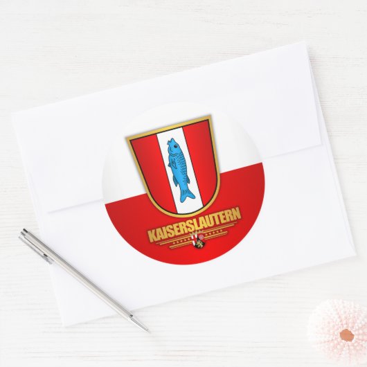 Kaiserslautern Ronde Sticker (Envelop)