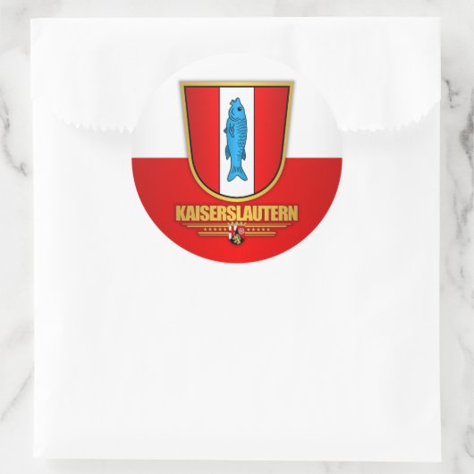 Kaiserslautern Ronde Sticker (Tas)