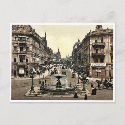 Kaiserstrasse, Frankfurter worstje op Leiding Briefkaart (Voorkant)