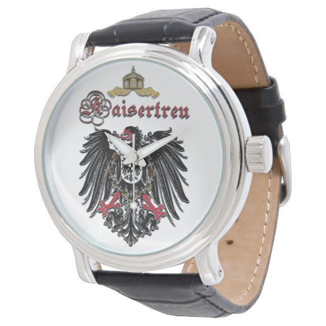 Kaisertreu - Kaiserreich Wappen Adler Horloge (Gekanteld)