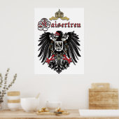 Kaisertreu - Kaiserreich Wappen Adler Poster (Keuken)