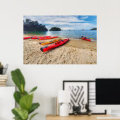 Kaiteriteri, Nelson Beach, Nieuw-Zeeland Poster (Thuiskantoor)