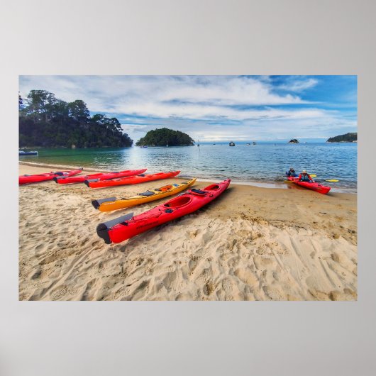Kaiteriteri, Nelson Beach, Nieuw-Zeeland Poster (Voorkant)