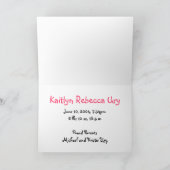 kaitlyn kondigt de geboorte aan aankondiging (Binnen)