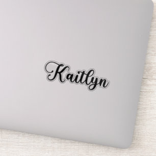 Kaitlyn Naam - Handgeschreven kalligrafie Sticker