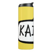 KAIXO! Baskenland Hallo Spraakbubbel Thermosbeker (Gedraaid links)