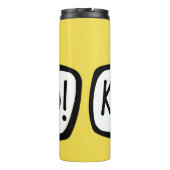 KAIXO! Baskenland Hallo Spraakbubbel Thermosbeker (Achterkant)