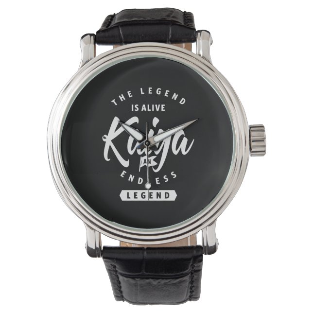 Kaiya Persoonlijke naam Birthday Gift Horloge (Voorkant)
