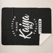 Kaiya Persoonlijke naam Birthday Gift Sherpa Deken (Voorkant (horizontaal))