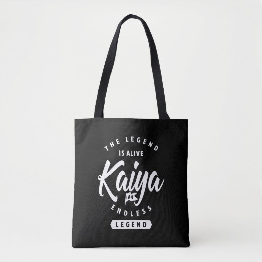 Kaiya Persoonlijke naam Birthday Gift Tote Bag (Voorkant)