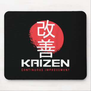 Kaizen Continu Verbetering Kai Zen Japanse Mot Muismat