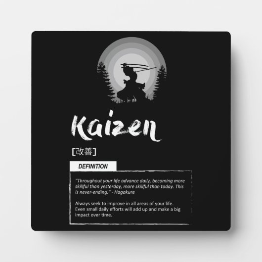 Kaizen - Japans concept voor een succesvol Poster Fotoplaat (Voorkant)