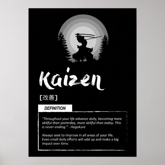 Kaizen - Japans concept voor succes Poster (Voorkant)