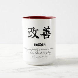 Kaizen Japanse Filosofie Groei Mentaliteit Koffie Mok