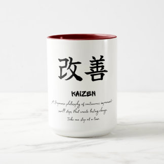 Kaizen Japanse Filosofie Groei Mentaliteit Koffie Mok