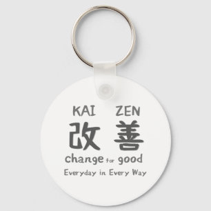 Kaizen - voor altijd wisselen - voor elke dag sleutelhanger