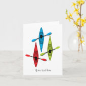 Kajak briefkaarten (Gele Bloem)