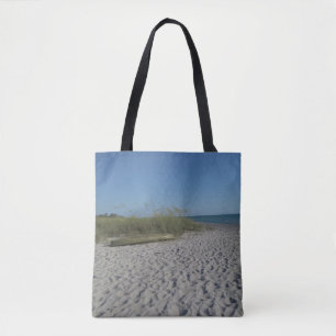 Kajak geslagen op een allovergedrukte canvas tas