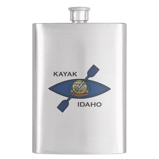 Kajak Idaho Vlag Flacon (Voorkant)