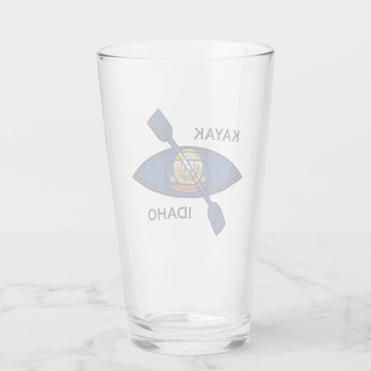 Kajak Idaho Vlag Glas (Achterkant)