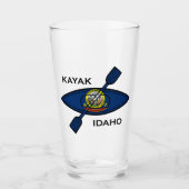 Kajak Idaho Vlag Glas (Voorkant)