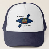 Kajak Idaho Vlag Trucker Pet (Voorkant)