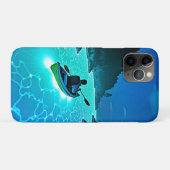 Kajak in gloeiend waterontwerp Case-Mate iPhone case (Achterkant (horizontaal))