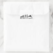 Kajak Kajakken Water Sport Evolution Art Vierkante Sticker (Tas)