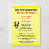 Kajak Kano Blij Silhouet Uitnodiging (Achterkant)