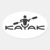 Kajak Logo Sticker (Voorkant)