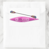 Kajak Meisje Sticker (Tas)