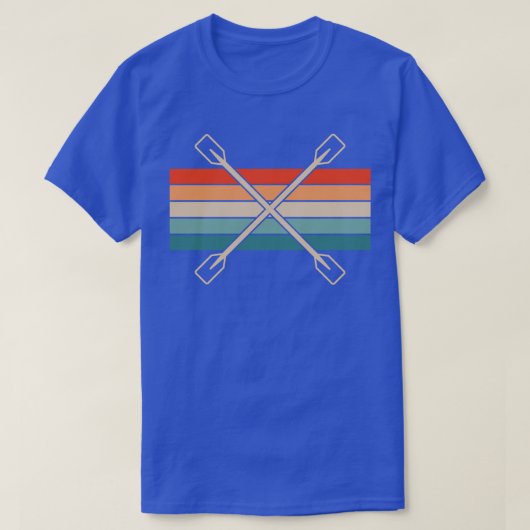 Kajak Paddle Retro 1 T-shirt (Design voorkant)