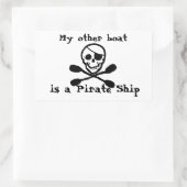 Kajak Piratenschip Sticker (Tas)