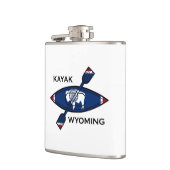 Kajak Wyoming vlag Heupfles (Links)