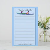 kajakbenodigdheden briefpapier (Staand voorkant)