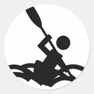 kajakicoon ronde sticker