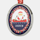 Kajakken Camping Holiday Gift Metalen Ornament (Links)