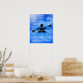 Kajakken Design 2025 Kalender Poster (Keuken)