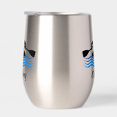 Kajakken Design Thermische Wijn Tumbler (Rechts)