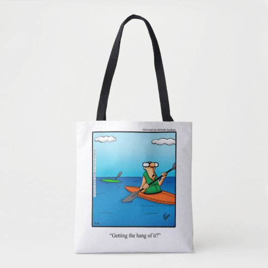 Kajakken Humor Canvas tas Gift "Spectickles" (Voorkant)