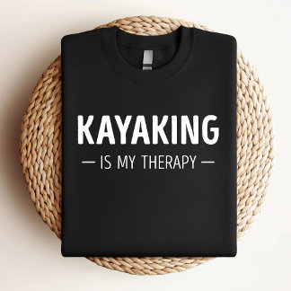 Kajakken is mijn therapie grappige kajakken liefhe t-shirt