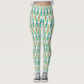 Kajakken Kajak Boat Kayaker Patroon Leggings (Voorkant)