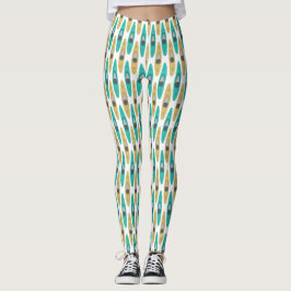 Kajakken Kajak Boat Kayaker Patroon Leggings