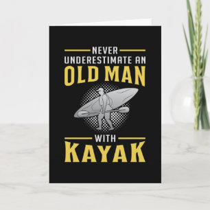 Kajakken Kajak Kano peddel kanoën Grappig geschenk Kaart