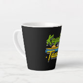 Kajakken - Kajakken en taco's Grappig Kajakken Latte Mok (Linkerhoek)